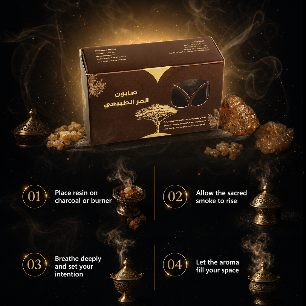 Authentic Middle Eastern Myrrh Natural Soap Bar