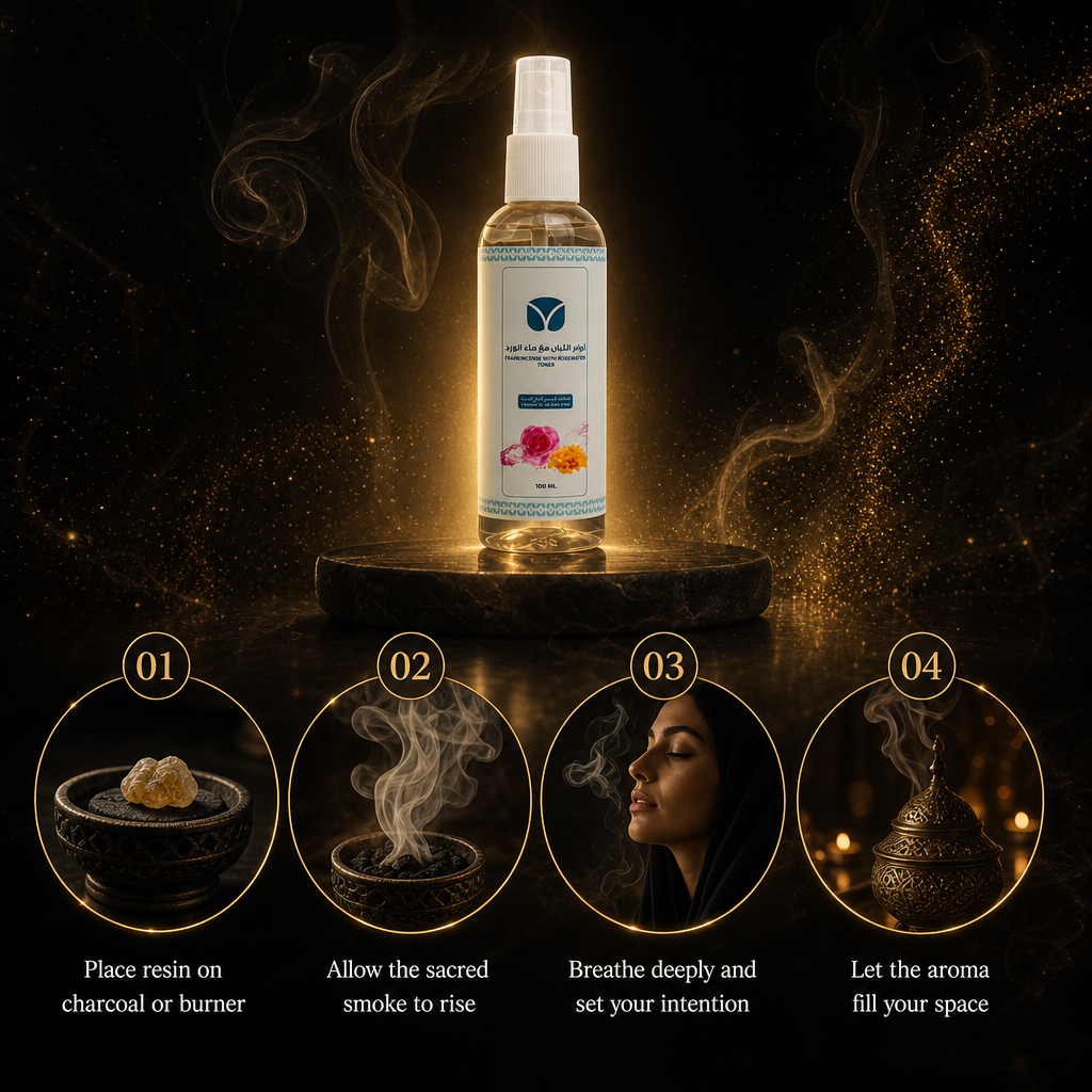 Frankincense Rose Water Toner - Authentic Omani Boswellia