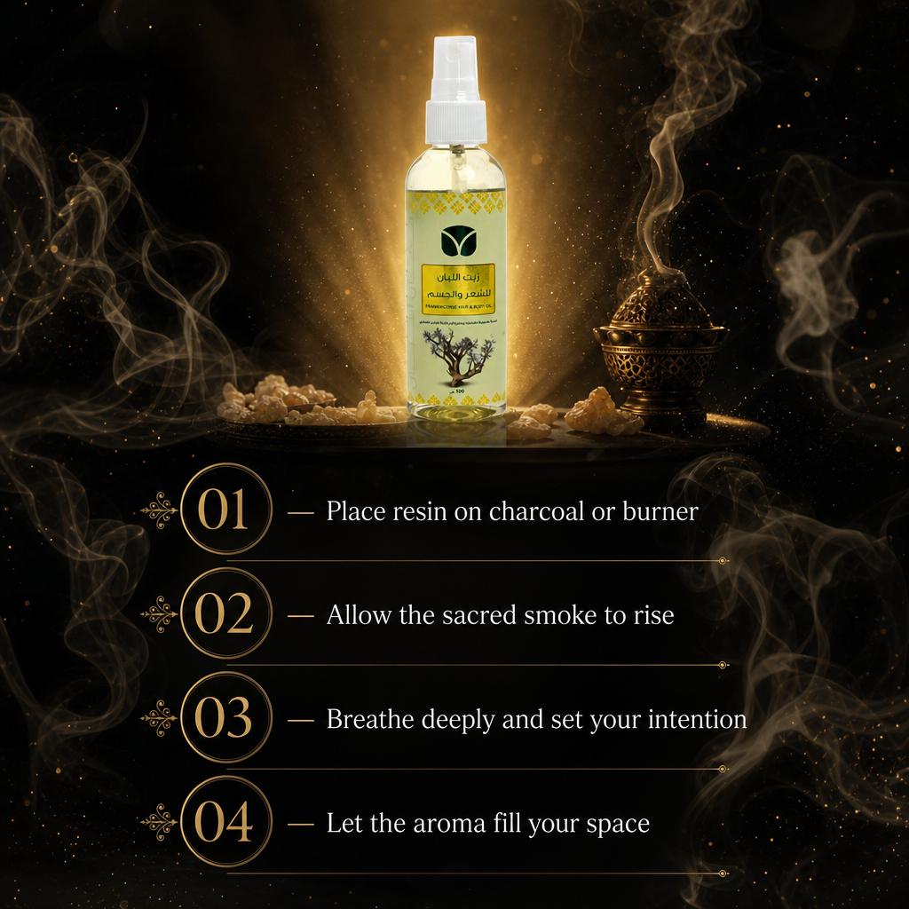Premium Frankincense Hair & Body Oil - Authentic Omani Hojari