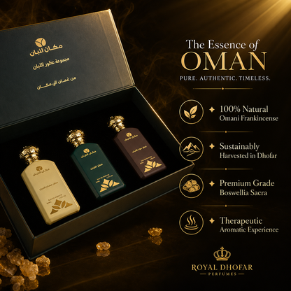 Frankincense Fragrance Collection - 3 Luxury Middle Eastern Perfumes Gift Set