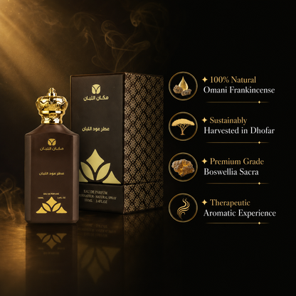 Oud Frankincense Premium Perfume Oil (100ml) - Authentic Middle Eastern Fragrance