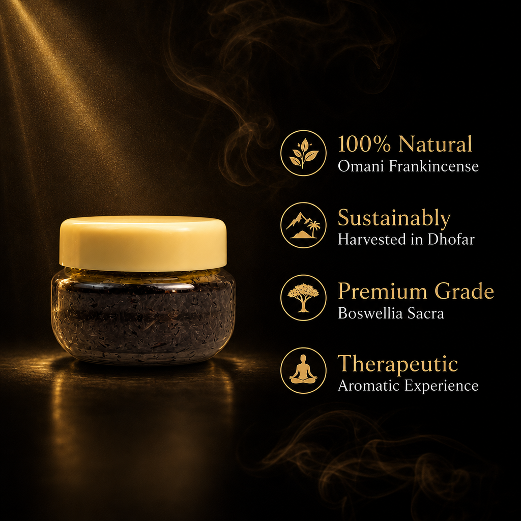Salalah Autumn Frankincense Incense Sample - Authentic Omani Hojari