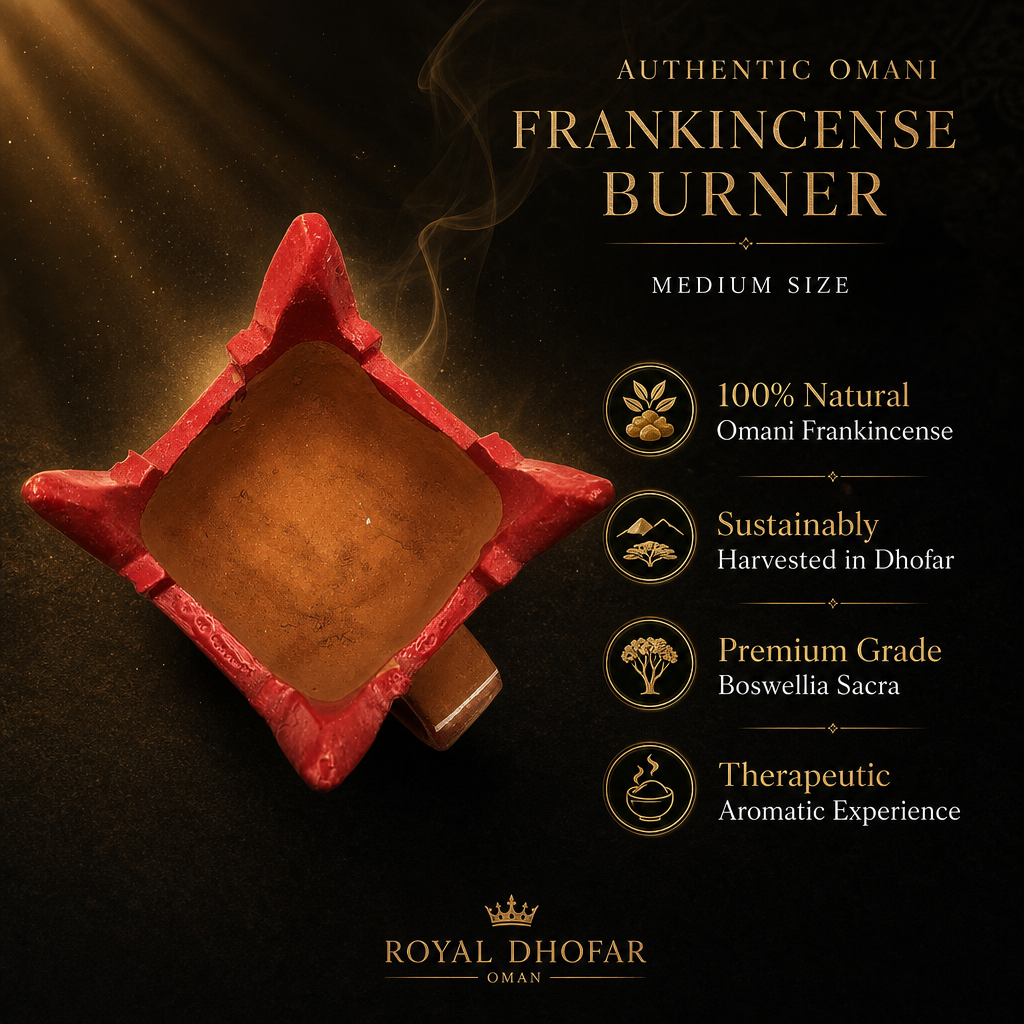 Authentic Omani Clay Frankincense Burner - Medium Size