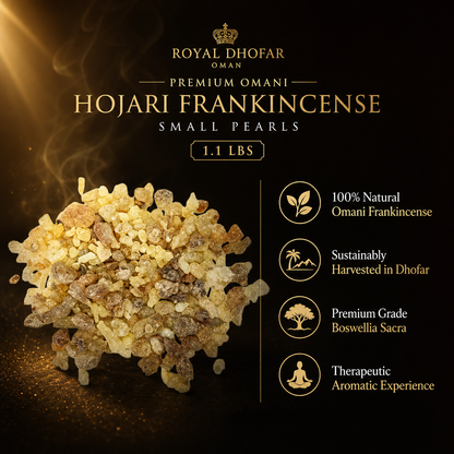 Premium Omani Hojari Frankincense Resin - Small Pearls (1.1 lbs)
