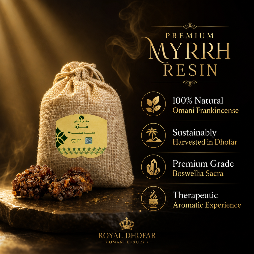 Premium Myrrh Resin - Authentic Arabian Incense (100g)
