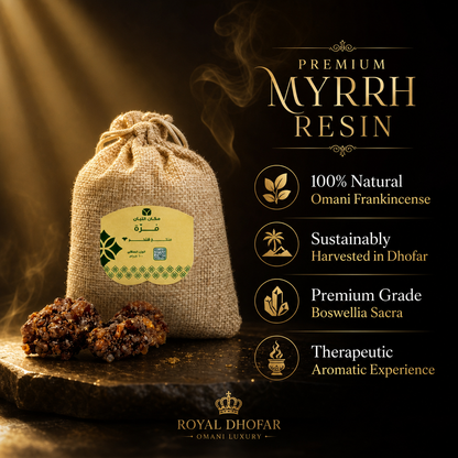 Premium Myrrh Resin - Authentic Arabian Incense (100g)