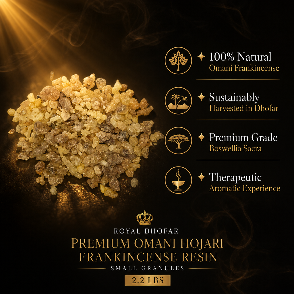 Premium Omani Hojari Frankincense Resin - Small Granules (2.2 lbs)