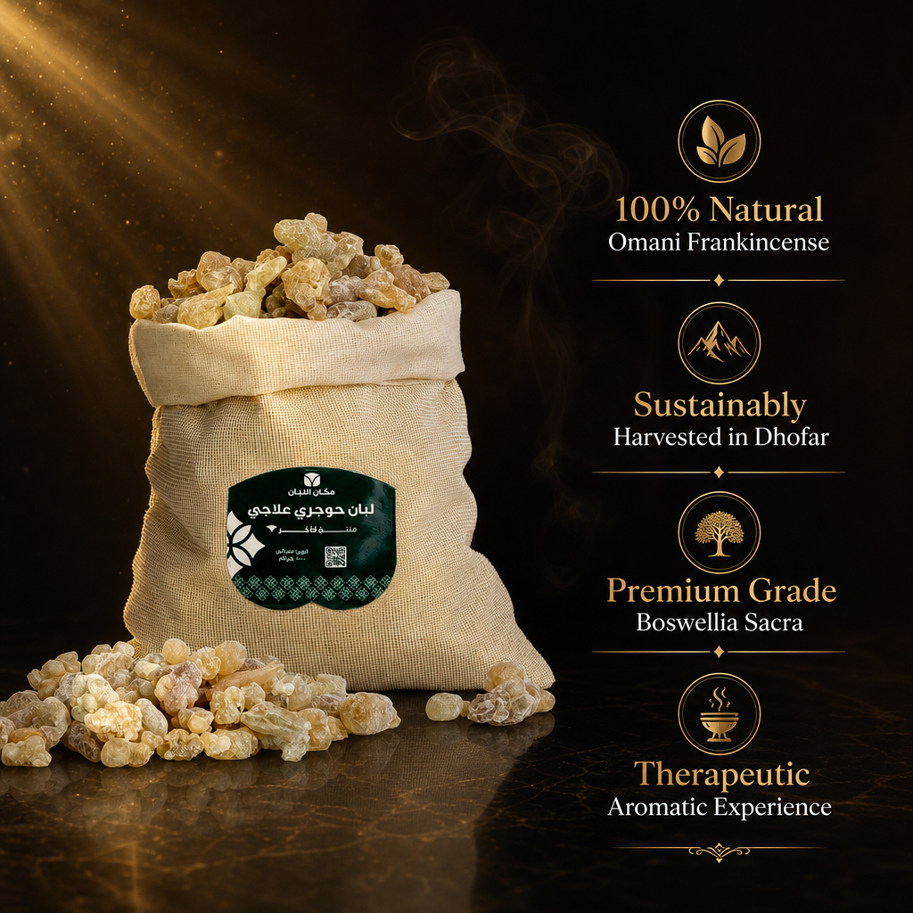 Premium Hojari Frankincense Resin from Oman - Edible & Therapeutic Grade (2.2 lbs)