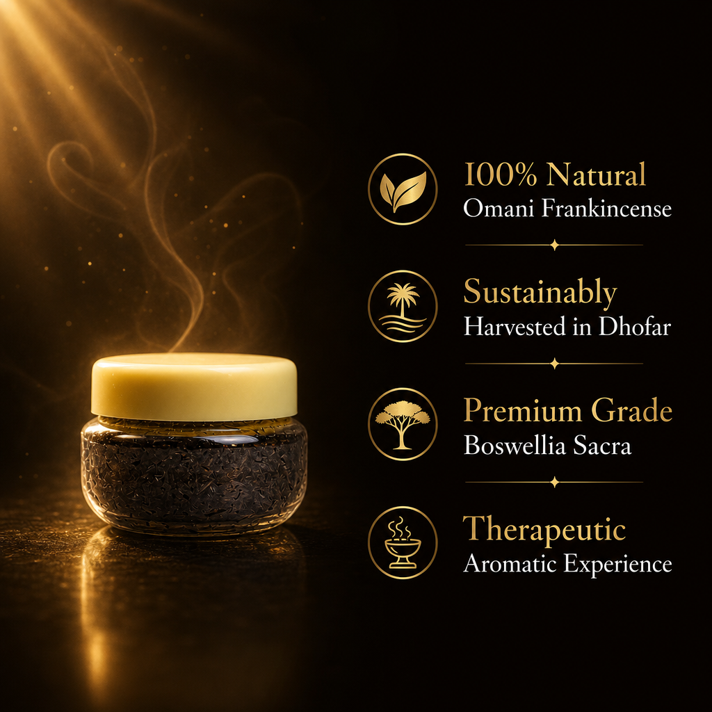 Premium Hojari Frankincense Resin Sample - Authentic Omani Incense