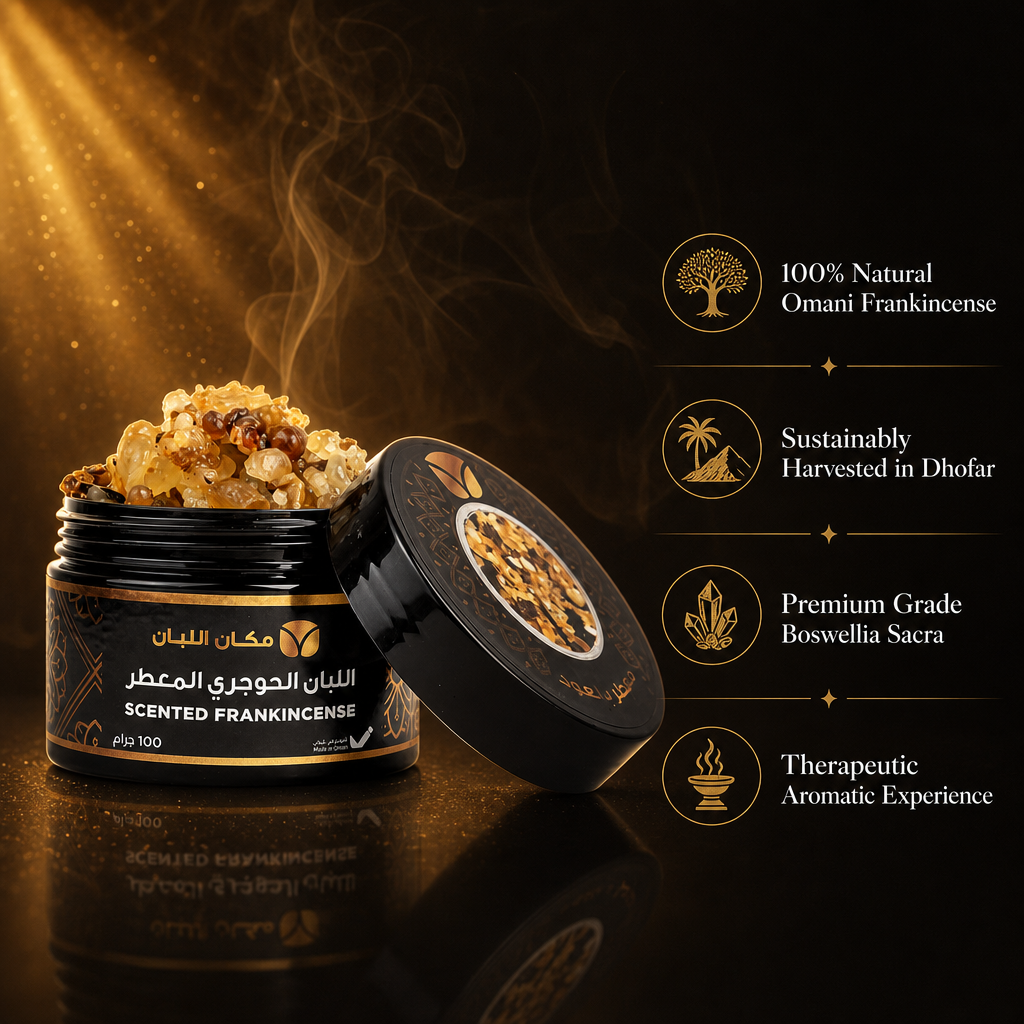 Premium Oud-Scented Frankincense Resin (100g) - Authentic Arabian Incense