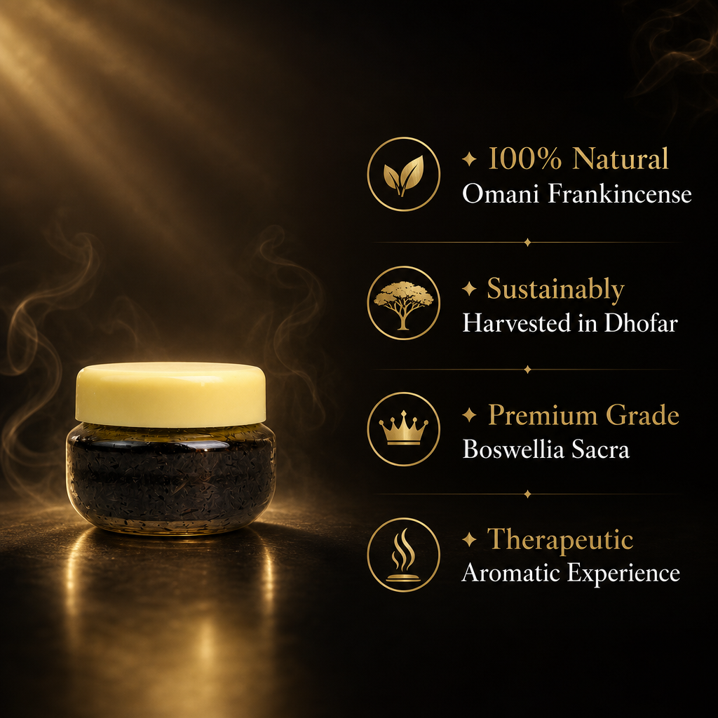 Premium Omani Frankincense Resin Sample - Authentic Dhofar Boswellia