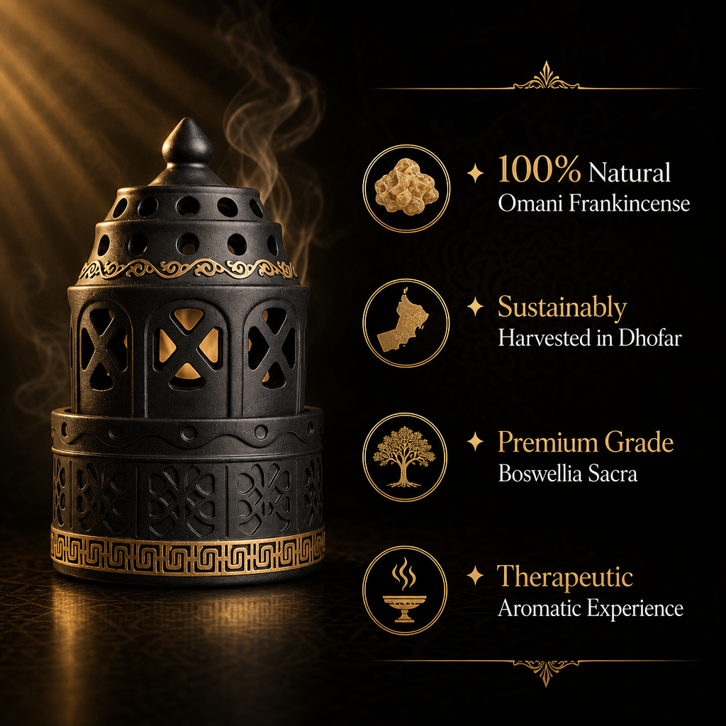 Luxury Modern Arabian Incense Burner - Premium Bakhoor Holder