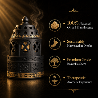 Luxury Modern Arabian Incense Burner - Premium Bakhoor Holder