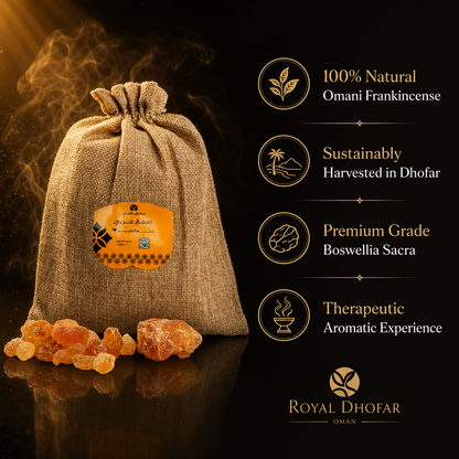 Premium Omani Frankincense Resin - Pure Hojari Grade (1 kg)