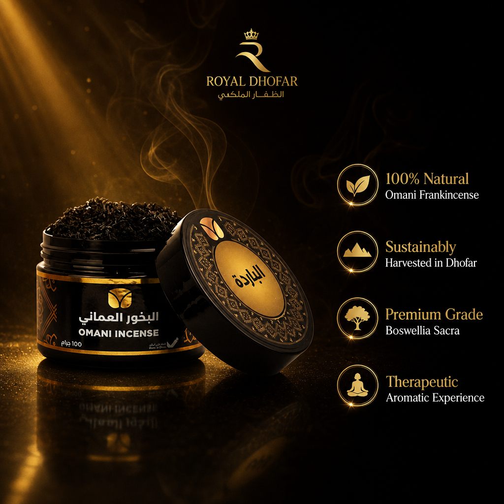 Premium Cold Frankincense Incense - Authentic Omani Hojari