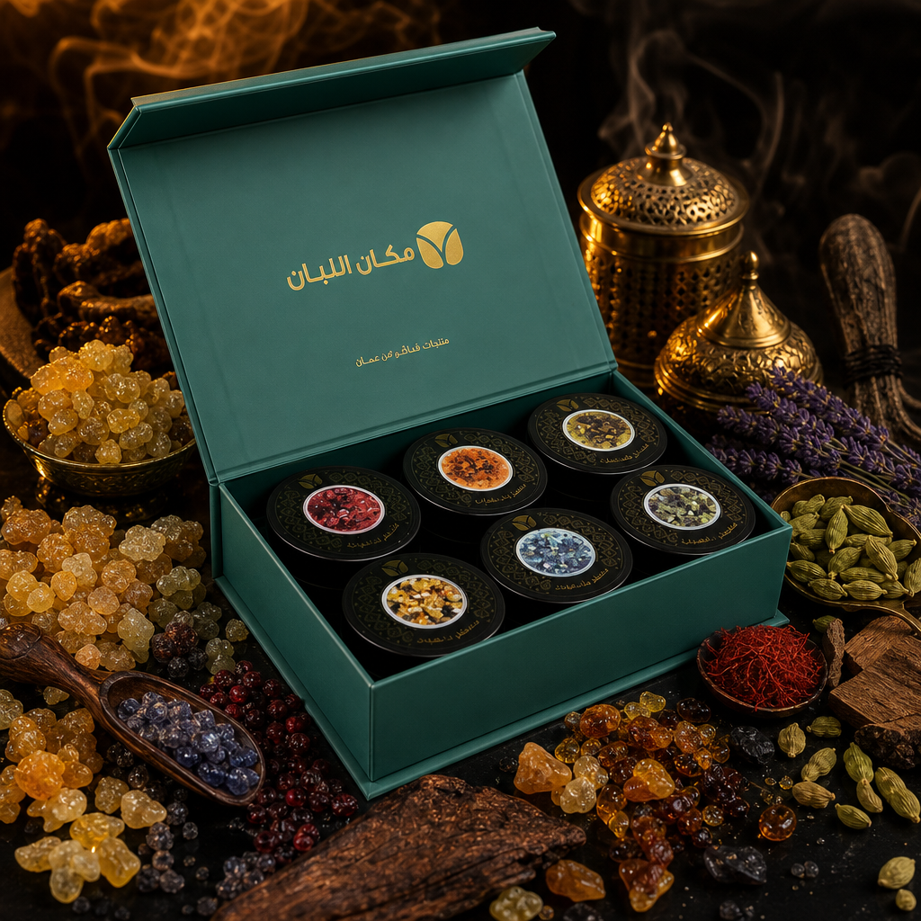 Premium Omani Frankincense Gift Set - 6 Luxury Scented Varieties