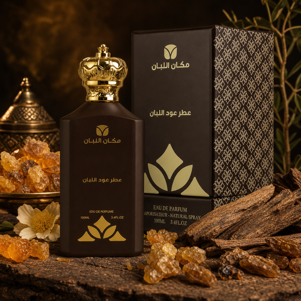 Oud Frankincense Premium Perfume Oil (100ml) - Authentic Middle Eastern Fragrance