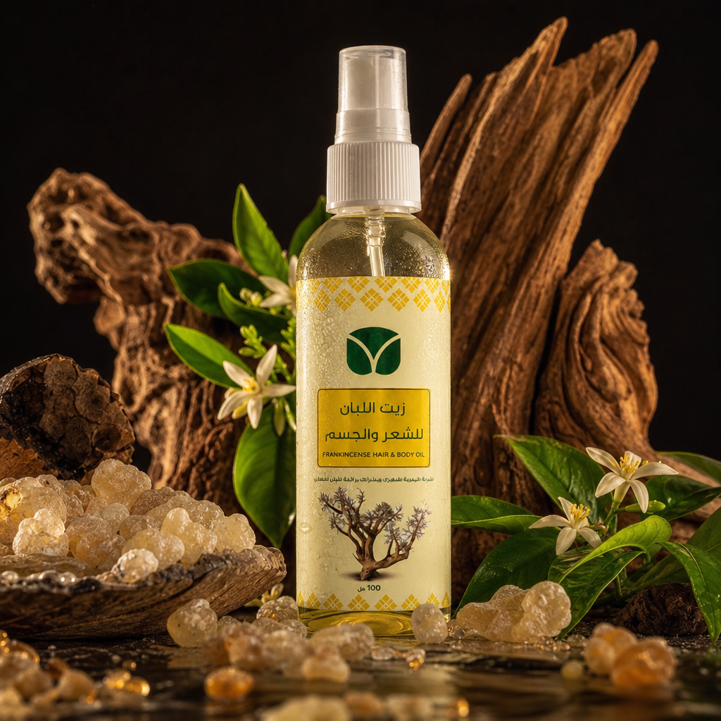 Premium Frankincense Hair & Body Oil - Authentic Omani Hojari