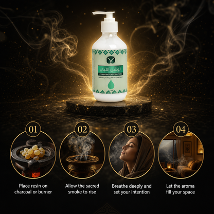 Authentic Omani Frankincense Lotion - Premium Boswellia Sacra (300ml)