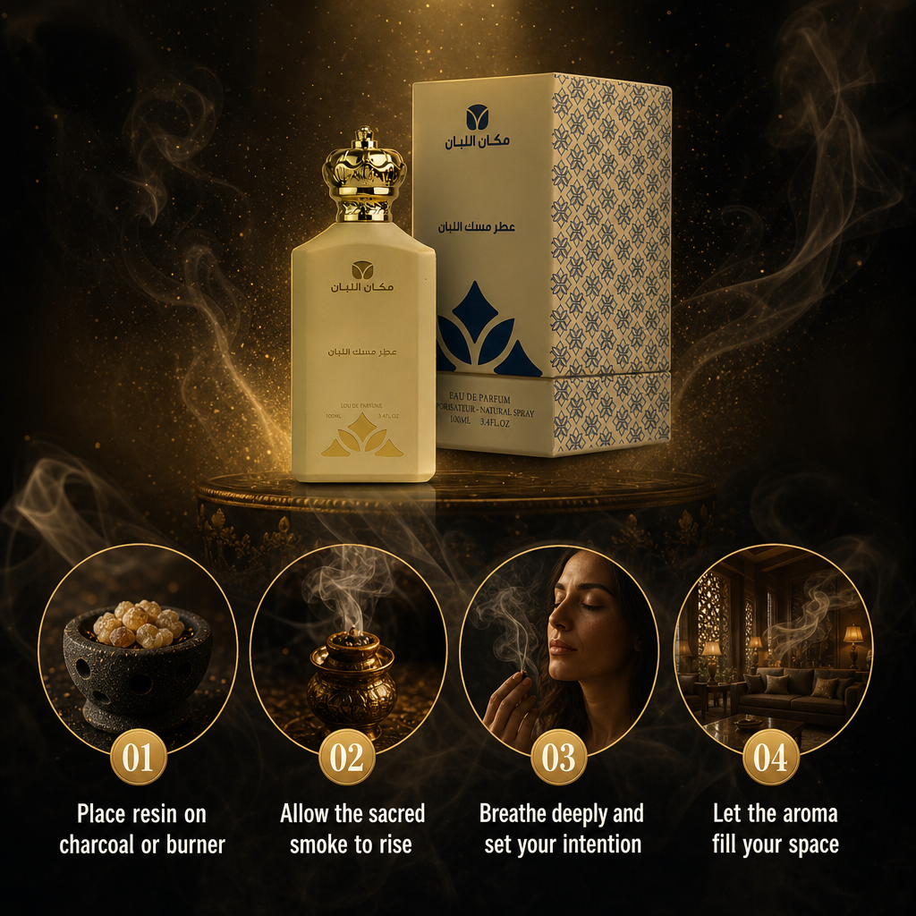 Musk Frankincense Perfume - Authentic Middle Eastern Fragrance (100ml)