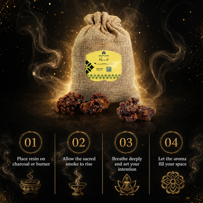 Premium Omani Frankincense Resin - Pure Hojari Grade (0.5 lbs)