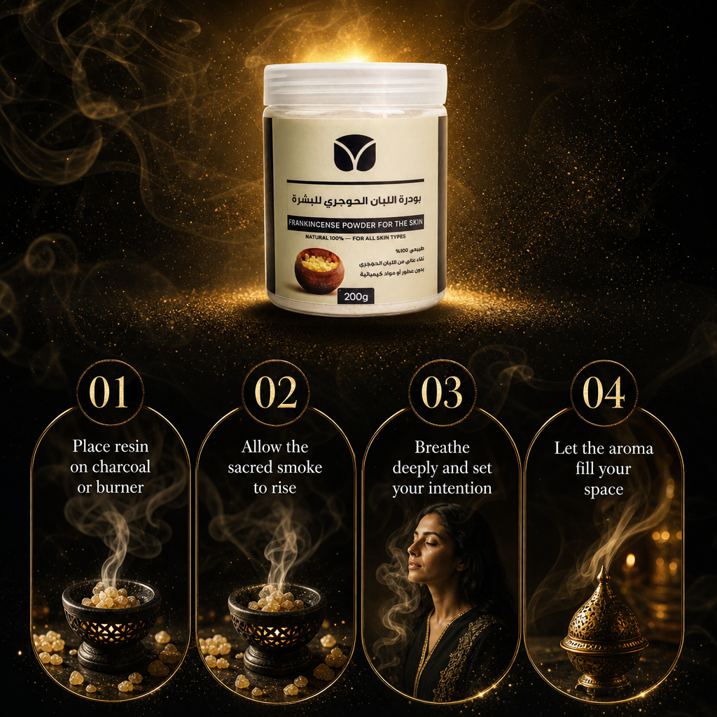 Premium Hojari Frankincense Powder for Face Masks - Pure Dhofar Mountain Grade