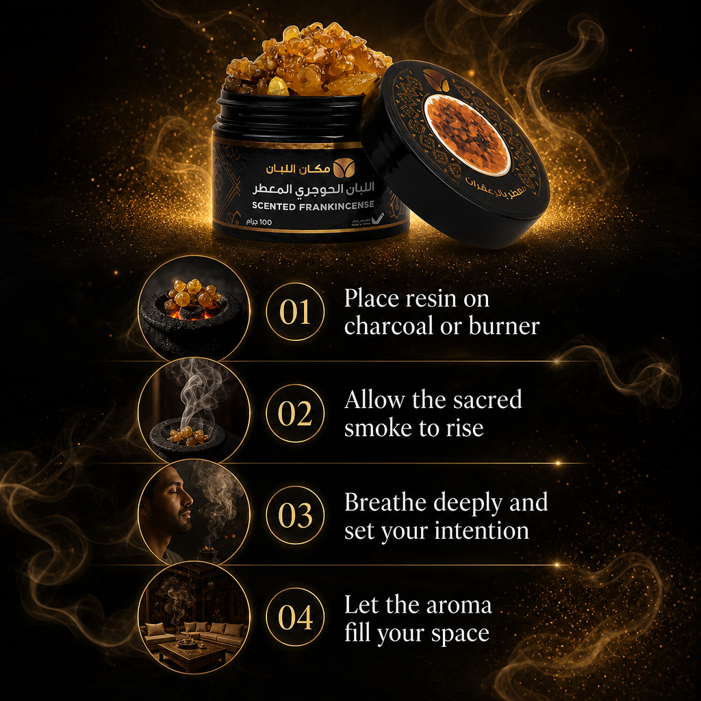Saffron-Infused Frankincense Resin - Premium Omani Boswellia (100g)