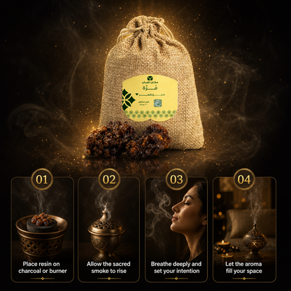 Premium Myrrh Resin - Authentic Arabian Incense (100g)