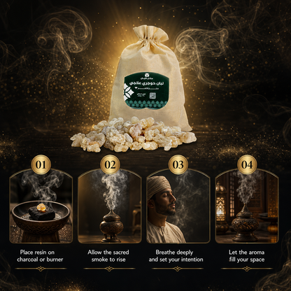 Premium Omani Hojari Frankincense Resin - Edible Grade (8.8 oz/250g)