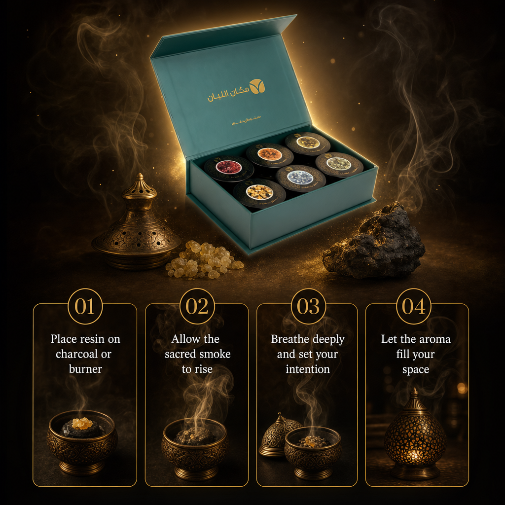 Premium Omani Frankincense Gift Set - 6 Luxury Scented Varieties
