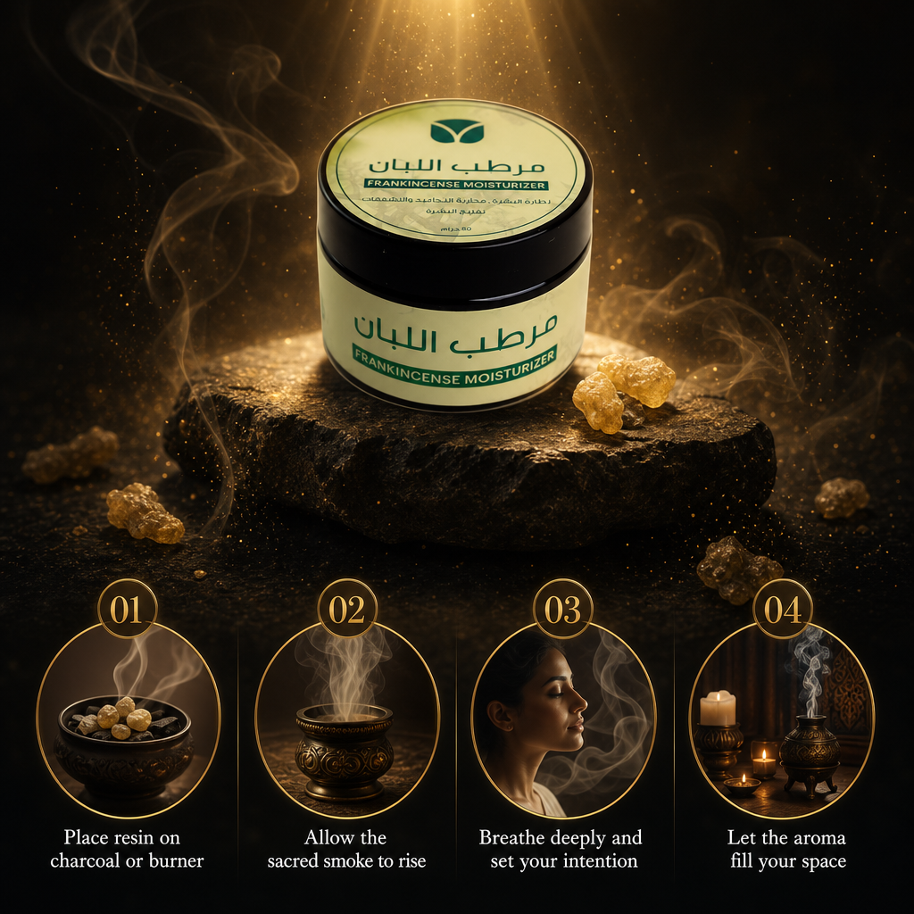 Omani Frankincense Moisturizer - Natural Anti-Aging Face & Body Cream