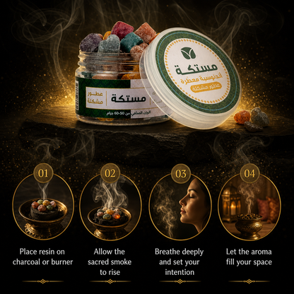 Premium Indonesian Scented Mastic Resin - Authentic Aromatic Incense