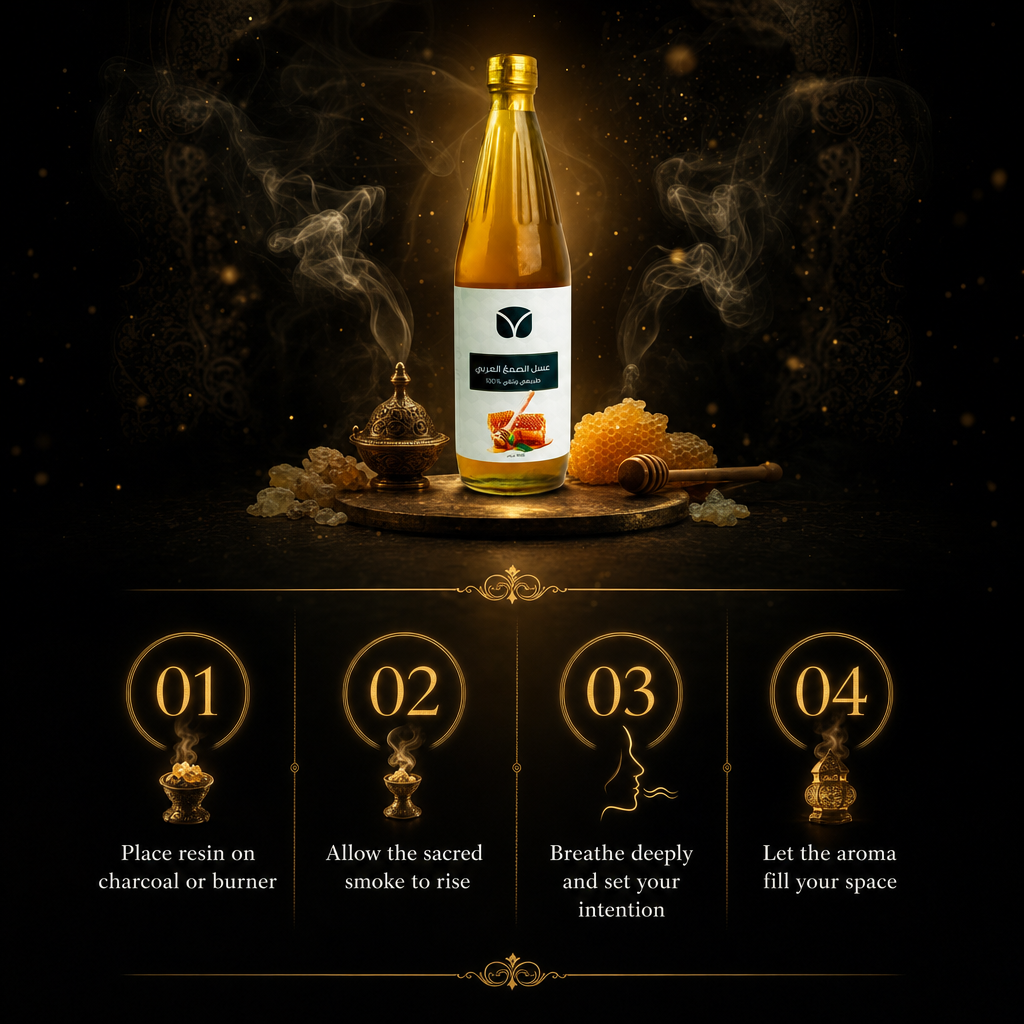 Premium Arabic Gum Honey - Pure Omani Frankincense Infused (1kg)