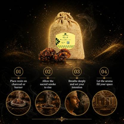 Premium Myrrh Resin - Authentic Arabian Incense (100g)