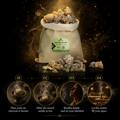 Premium Omani Hojari Frankincense Resin for Incense - 1 Kilogram Bulk Size