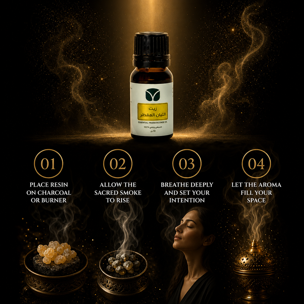 Pure Omani Frankincense Essential Oil - Distilled Boswellia (10ml)