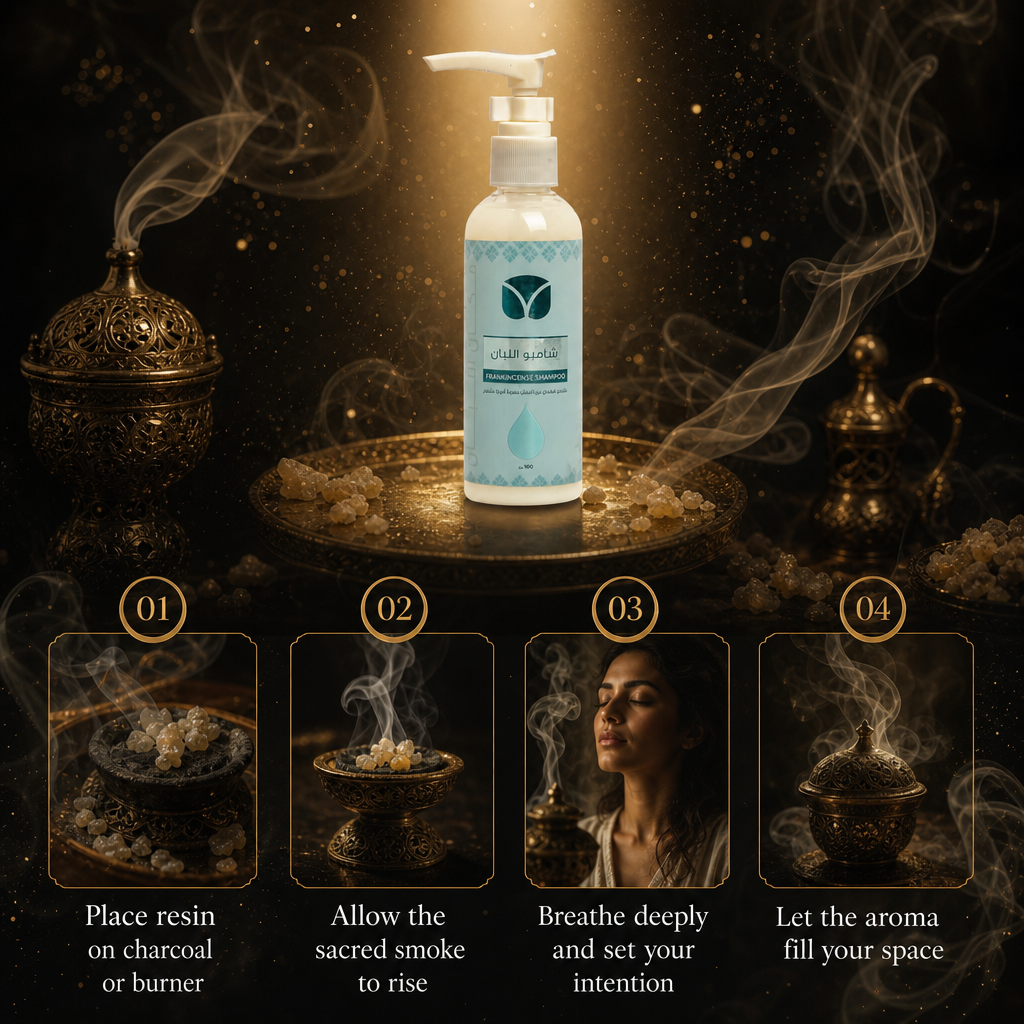 Authentic Omani Frankincense Shampoo 100ml - Pure Boswellia from Dhofar