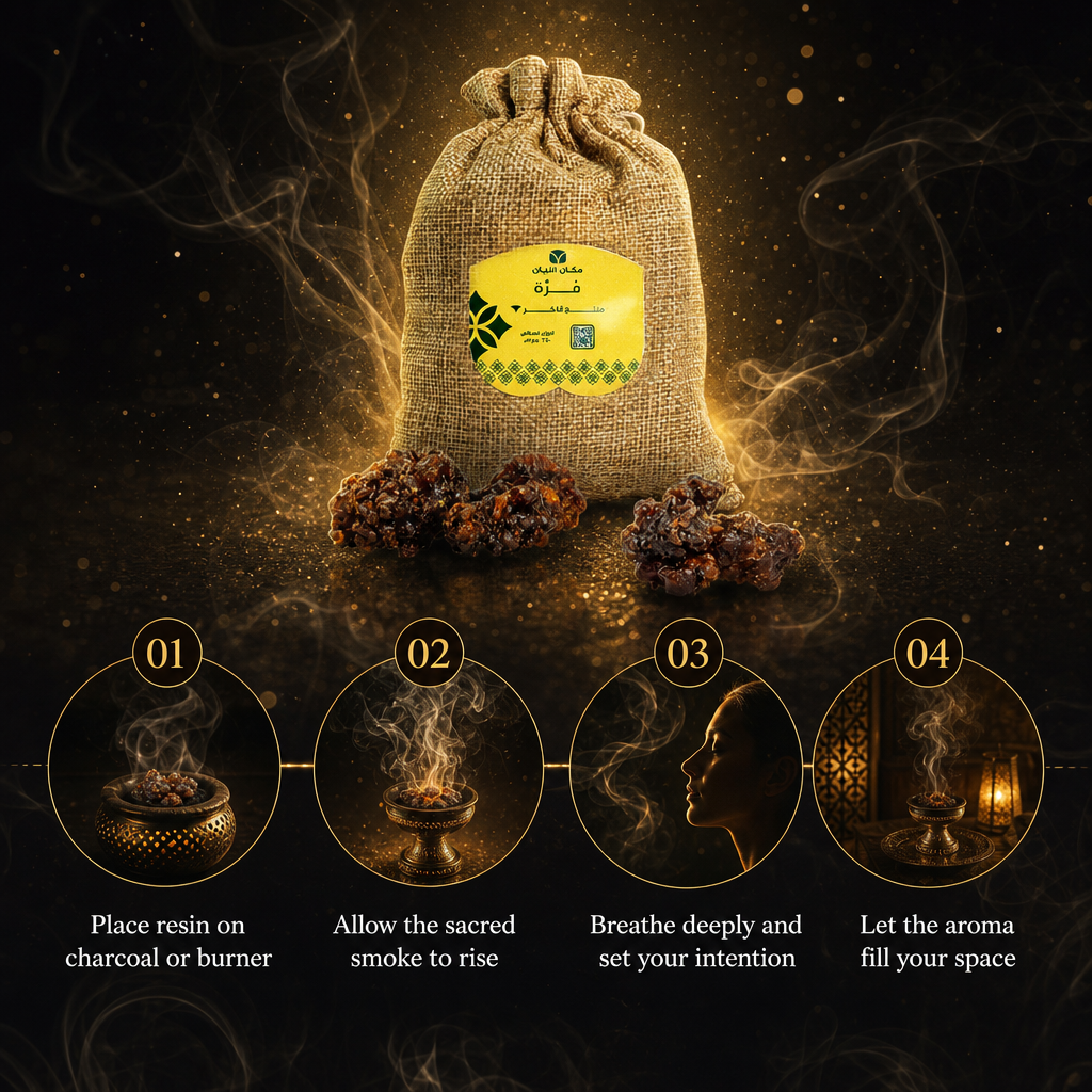 Premium Omani Frankincense Resin - Pure Hojari Grade (0.5 lbs)