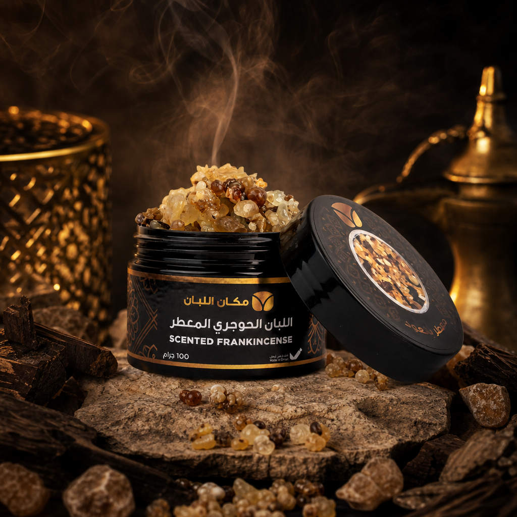 Premium Oud-Scented Frankincense Resin (100g) - Authentic Arabian Incense