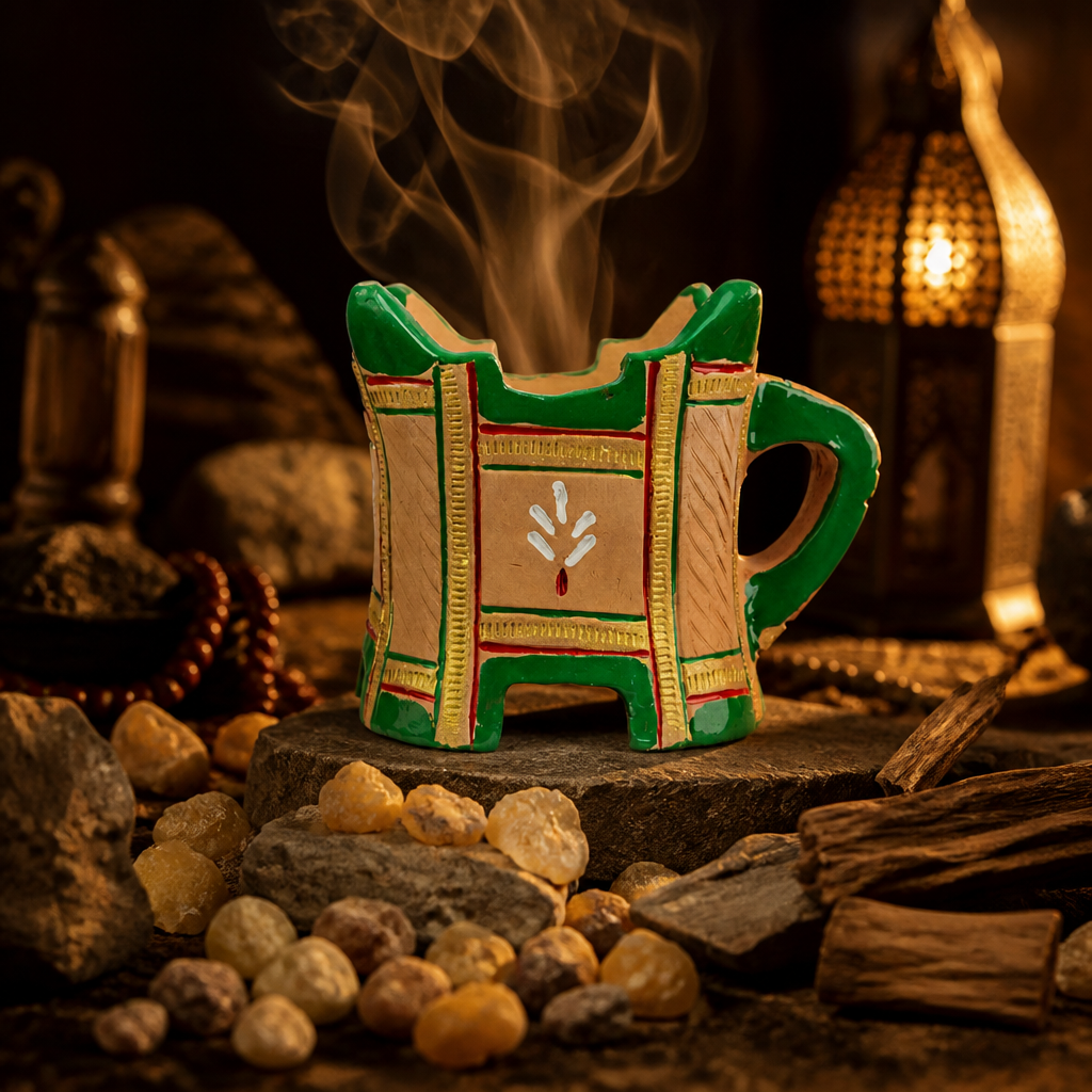 Authentic Omani Heritage Incense Burner - Traditional Frankincense Diffuser