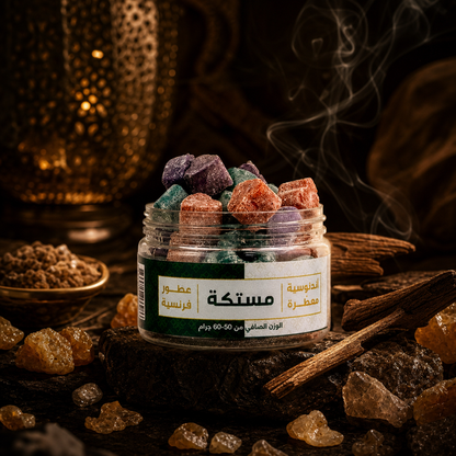 Premium Indonesian Aromatic Mastic Resin with French Fragrance Oil