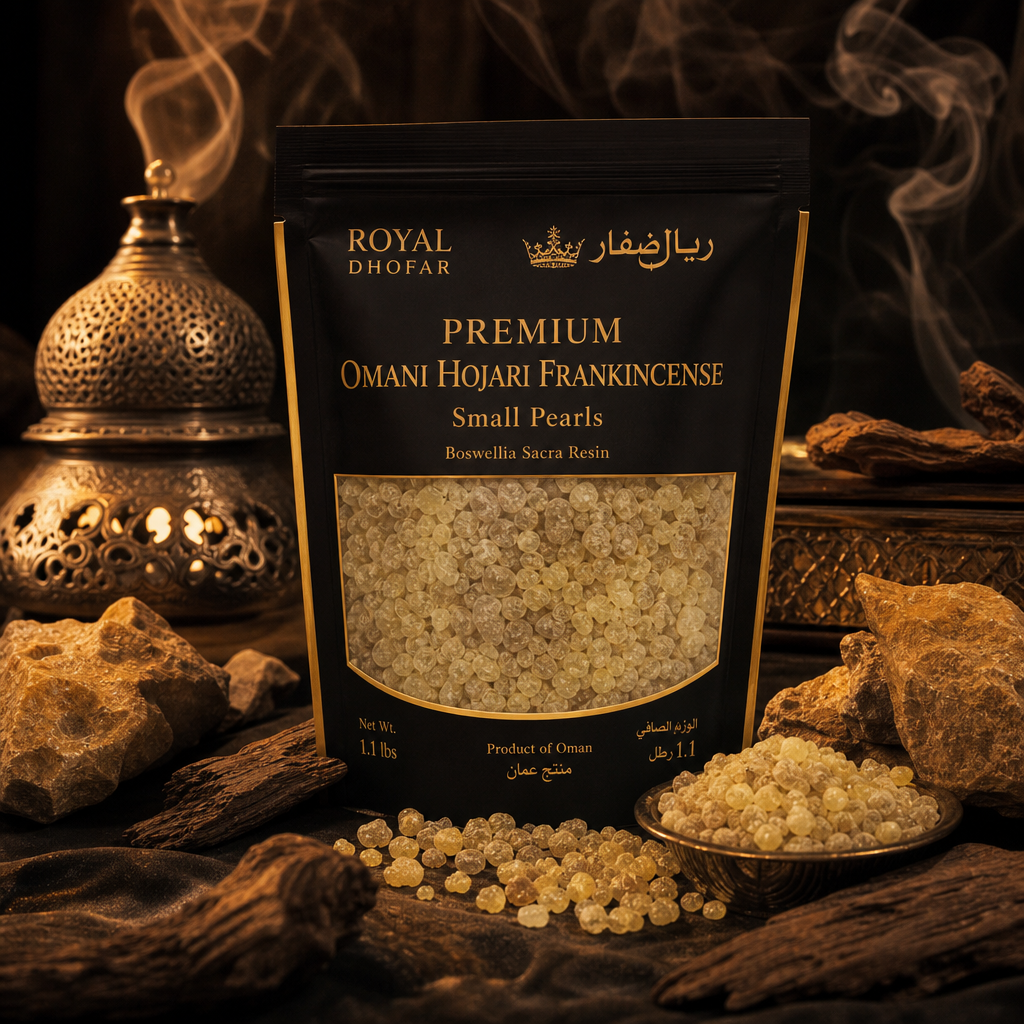Premium Omani Hojari Frankincense Resin - Small Pearls (1.1 lbs)