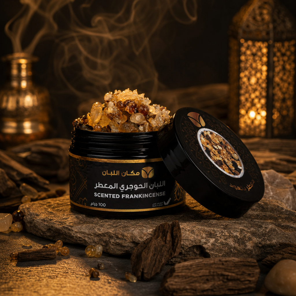 Premium Oud-Scented Frankincense Resin (100g) - Authentic Arabian Incense