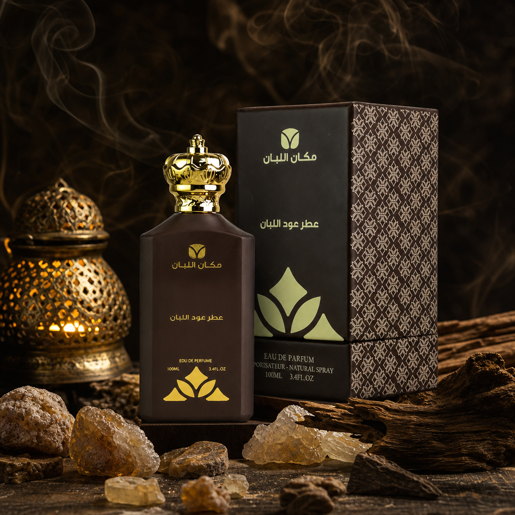 Oud Frankincense Premium Perfume Oil (100ml) - Authentic Middle Eastern Fragrance