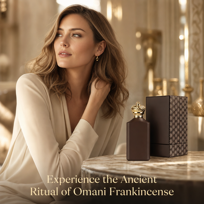 Oud Frankincense Premium Perfume Oil (100ml) - Authentic Middle Eastern Fragrance