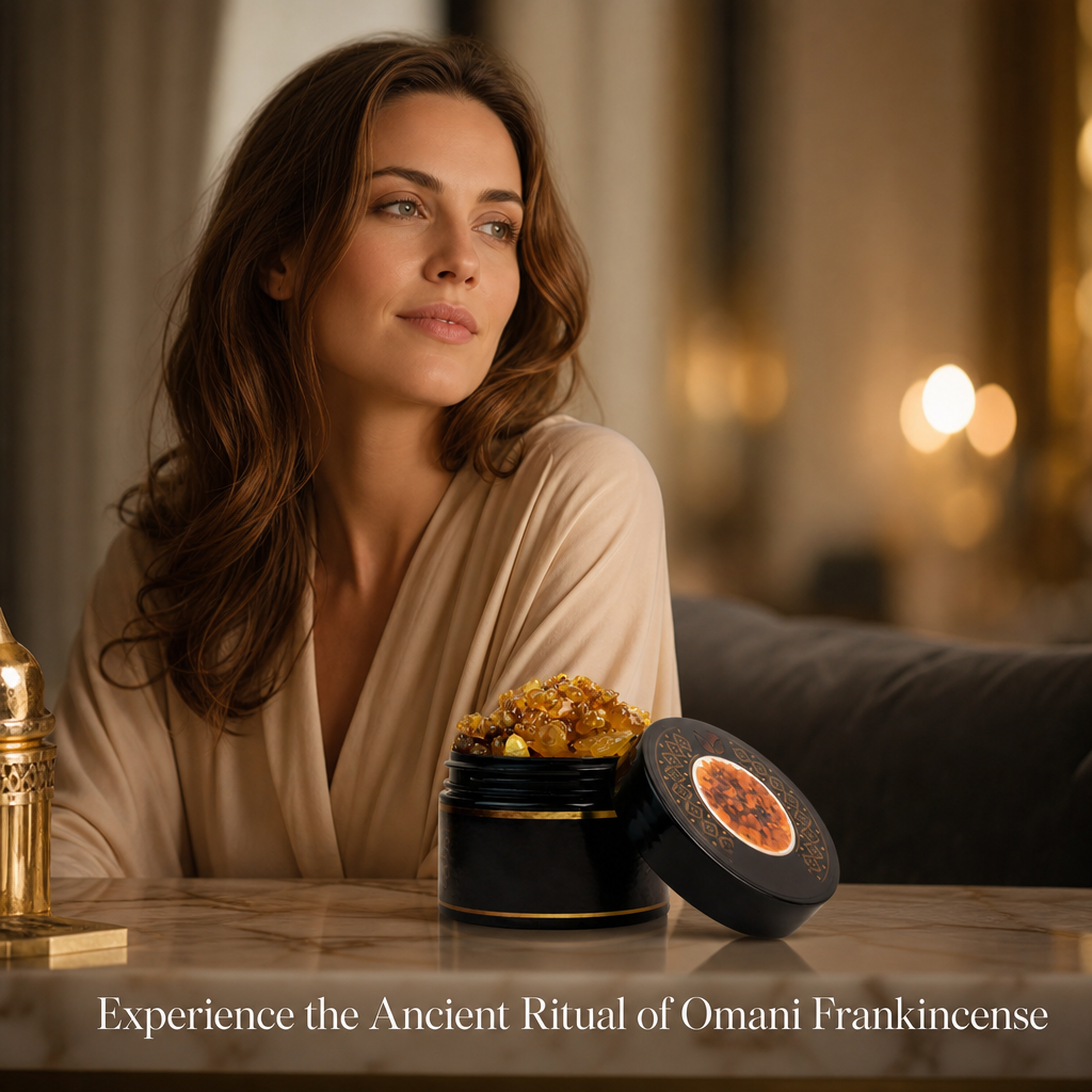 Saffron-Infused Frankincense Resin - Premium Omani Boswellia (100g)