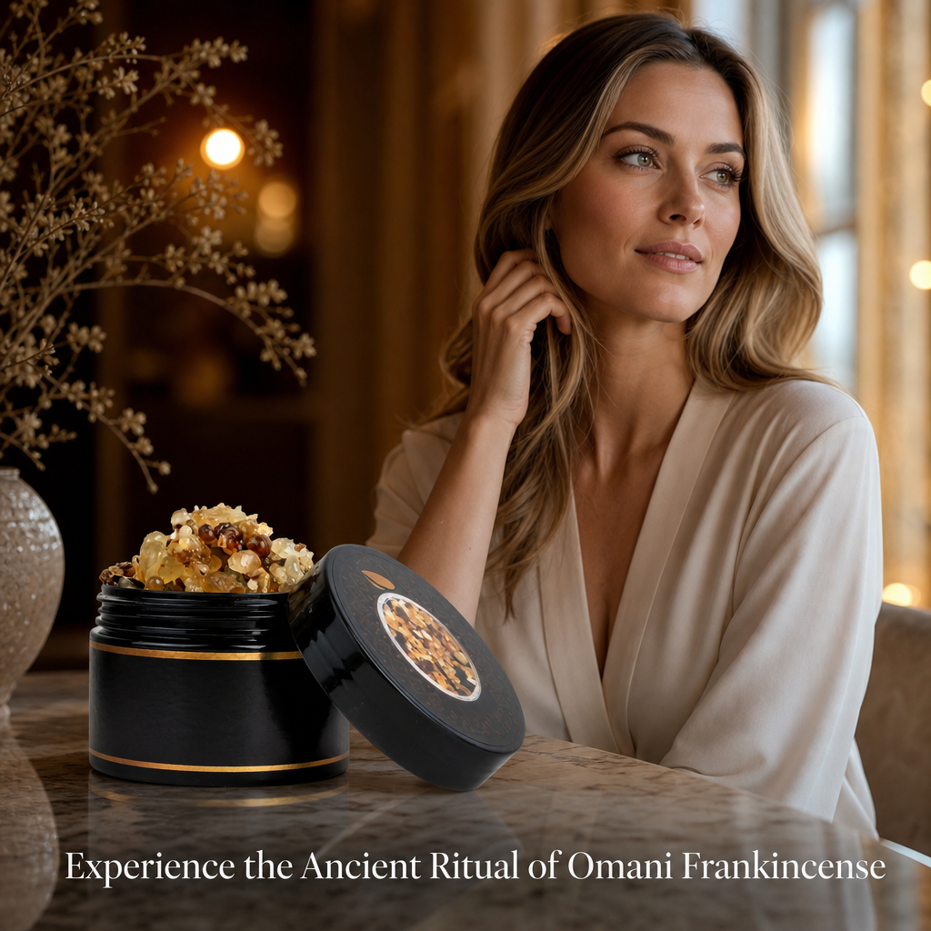 Premium Oud-Scented Frankincense Resin (100g) - Authentic Arabian Incense