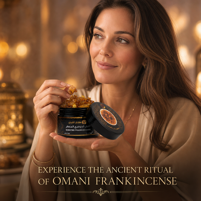 Saffron-Infused Frankincense Resin - Premium Omani Boswellia (100g)