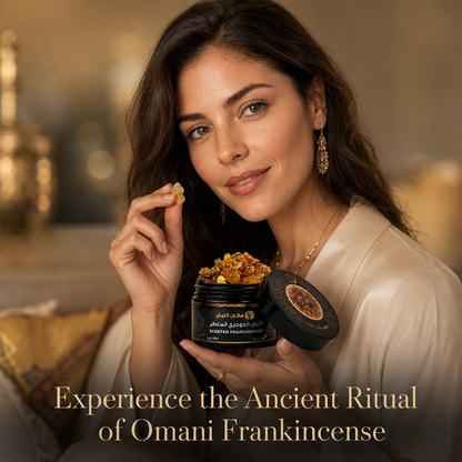 Saffron-Infused Frankincense Resin - Premium Omani Boswellia (100g)