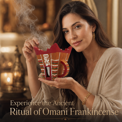 Authentic Omani Ceramic Frankincense Burner (Large Size)